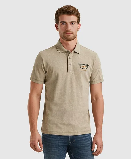 PME Legend Polo Pique Melange