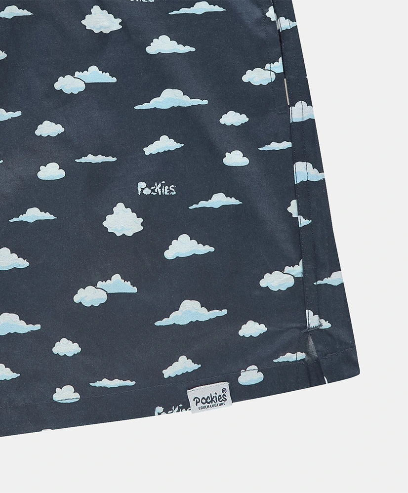 Pockies Boxershort Navy Clouds