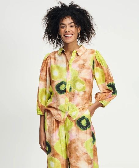 POM Amsterdam Blouse Summer Bliss Lime