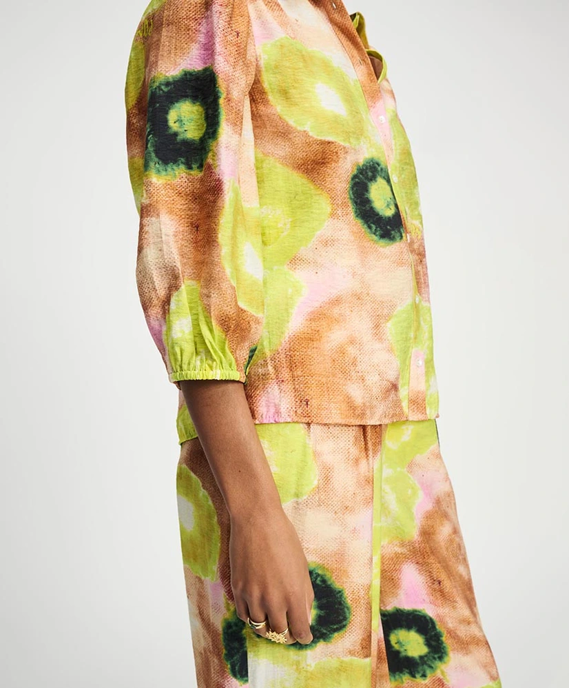 POM Amsterdam Blouse Summer Bliss Lime