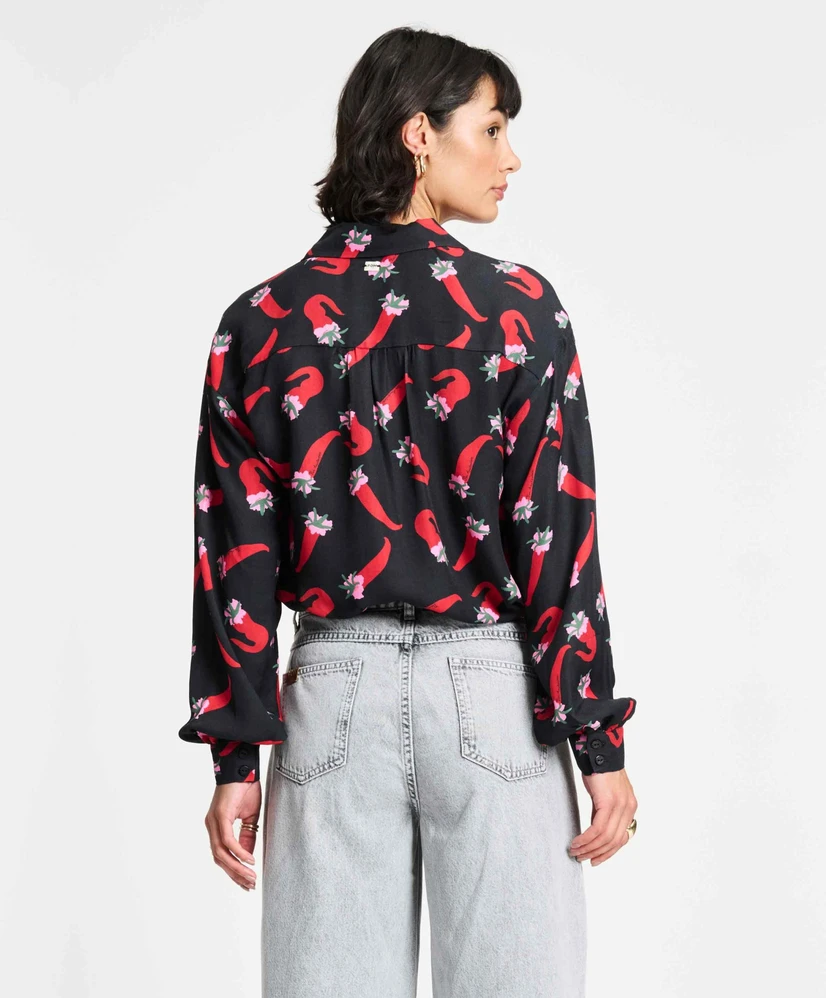 POM Amsterdam Blouse Violet Pepper Garden