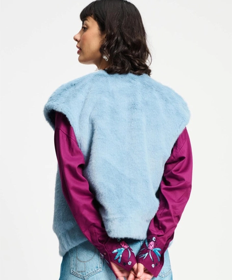 POM Amsterdam Gilet Fur Misty