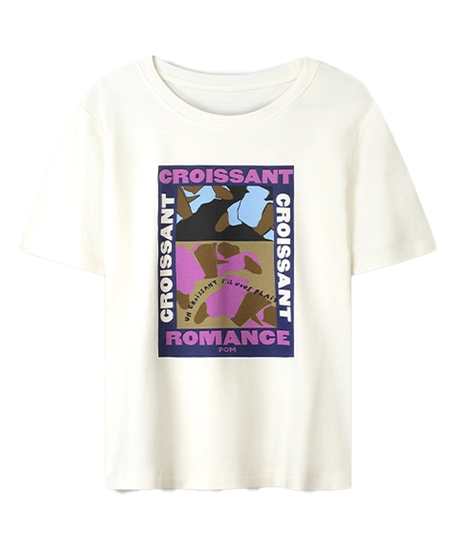 POM Amsterdam T-shirt Croissant Romance
