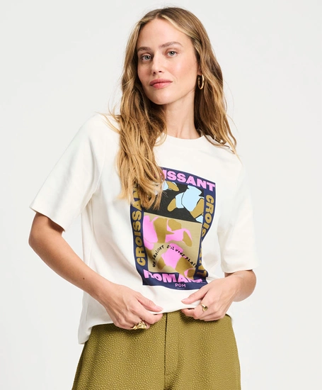 POM Amsterdam T-shirt Croissant Romance