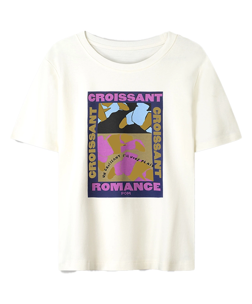 POM Amsterdam T-shirt Croissant Romance