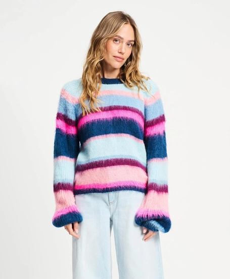 POM Amsterdam Trui Brushed Stripes