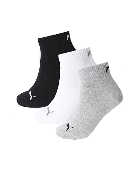 PUMA Sokken Quarter Plain 3-Pack