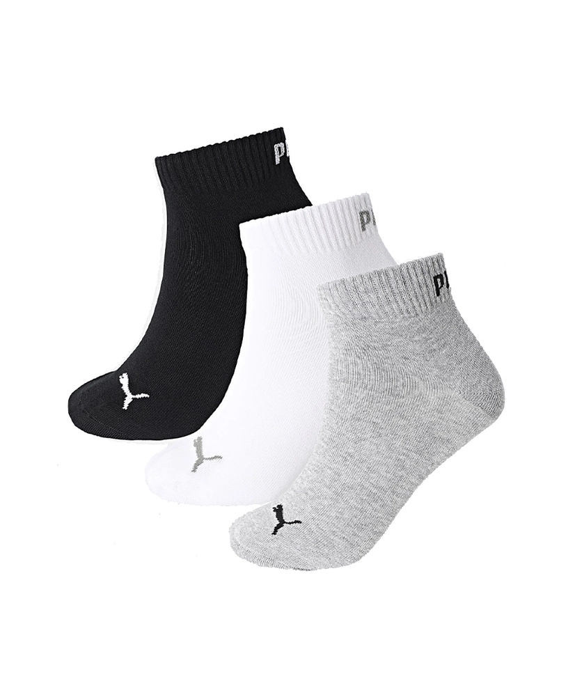 PUMA Sokken Quarter Plain 3-Pack