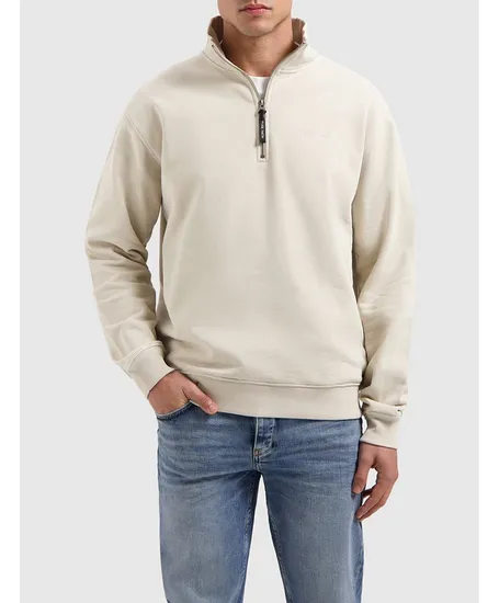 Pure Path Half Zip Sweater Embroidery