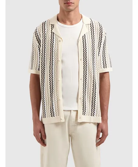 Pure Path Overhemd Ajour Knit