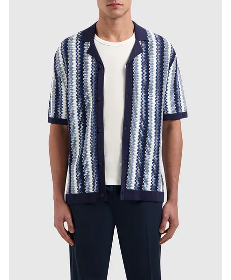 Pure Path Overhemd Ajour Knit