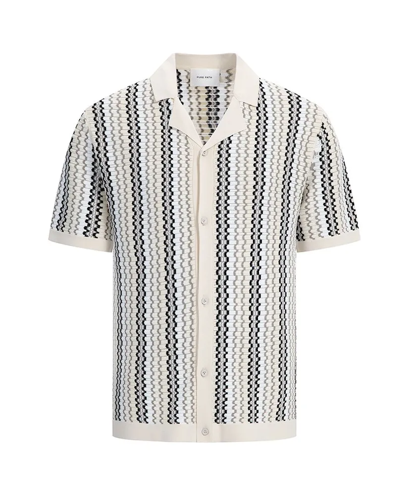 Pure Path Overhemd Ajour Knit