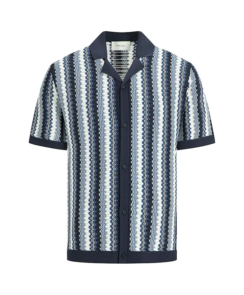 Pure Path Overhemd Ajour Knit