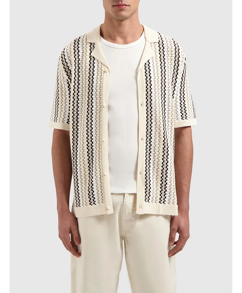 Pure Path Overhemd Ajour Knit