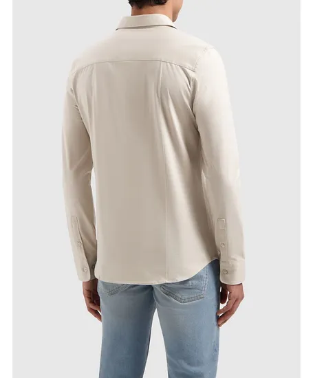 Pure Path Overhemd Essential Jersey Slim Fit