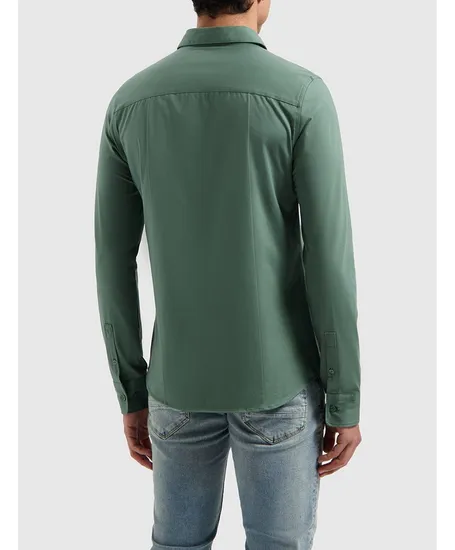 Pure Path Overhemd Essential Jersey Slim Fit