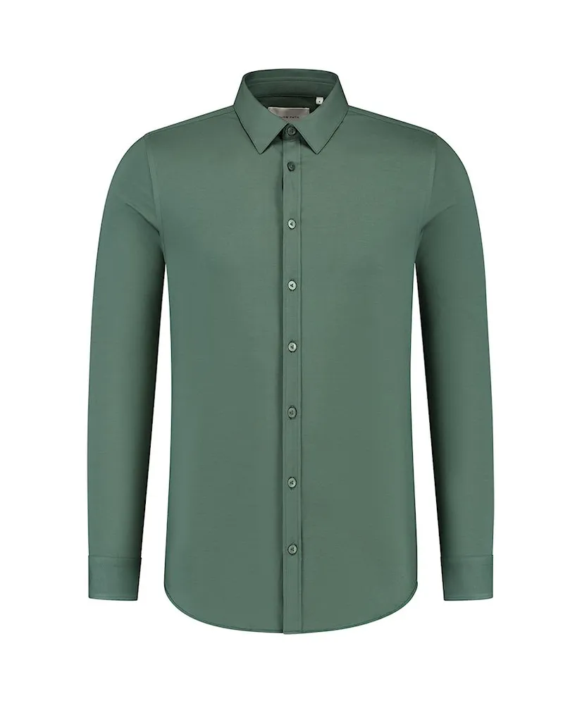 Pure Path Overhemd Essential Jersey Slim Fit