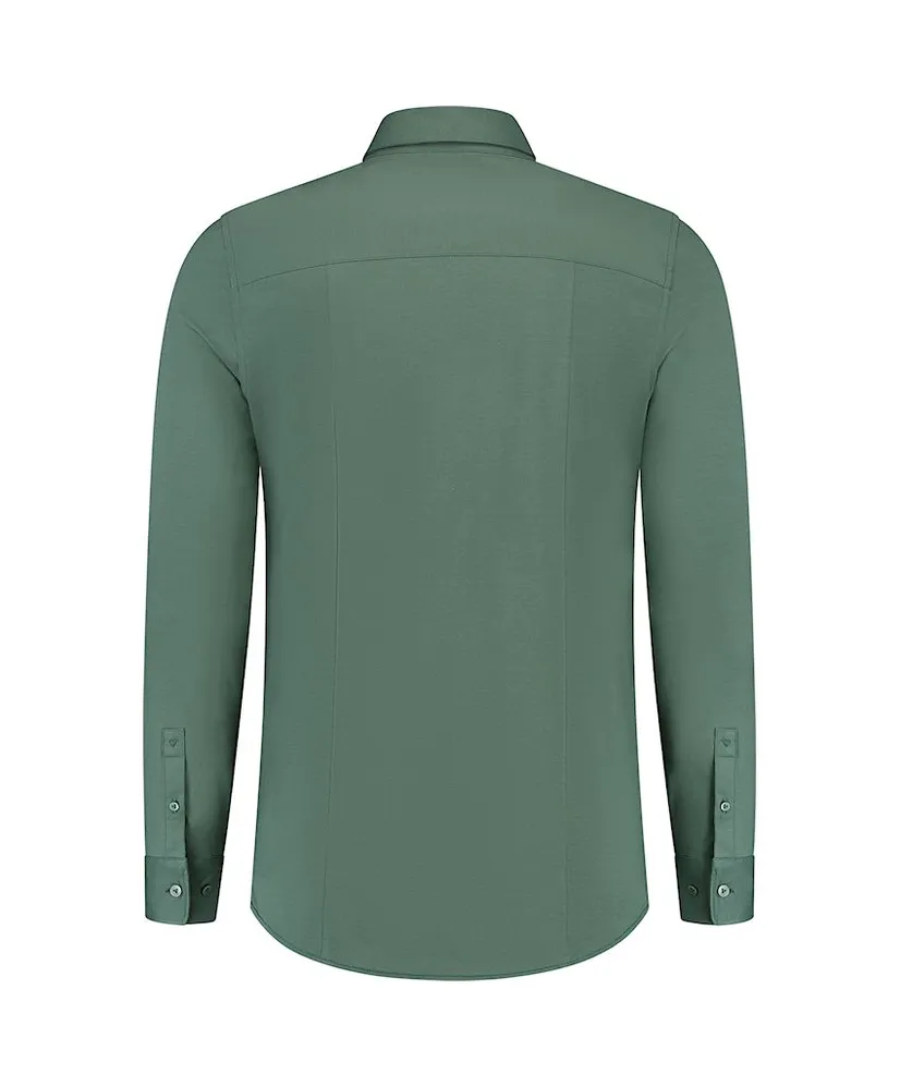 Pure Path Overhemd Essential Jersey Slim Fit