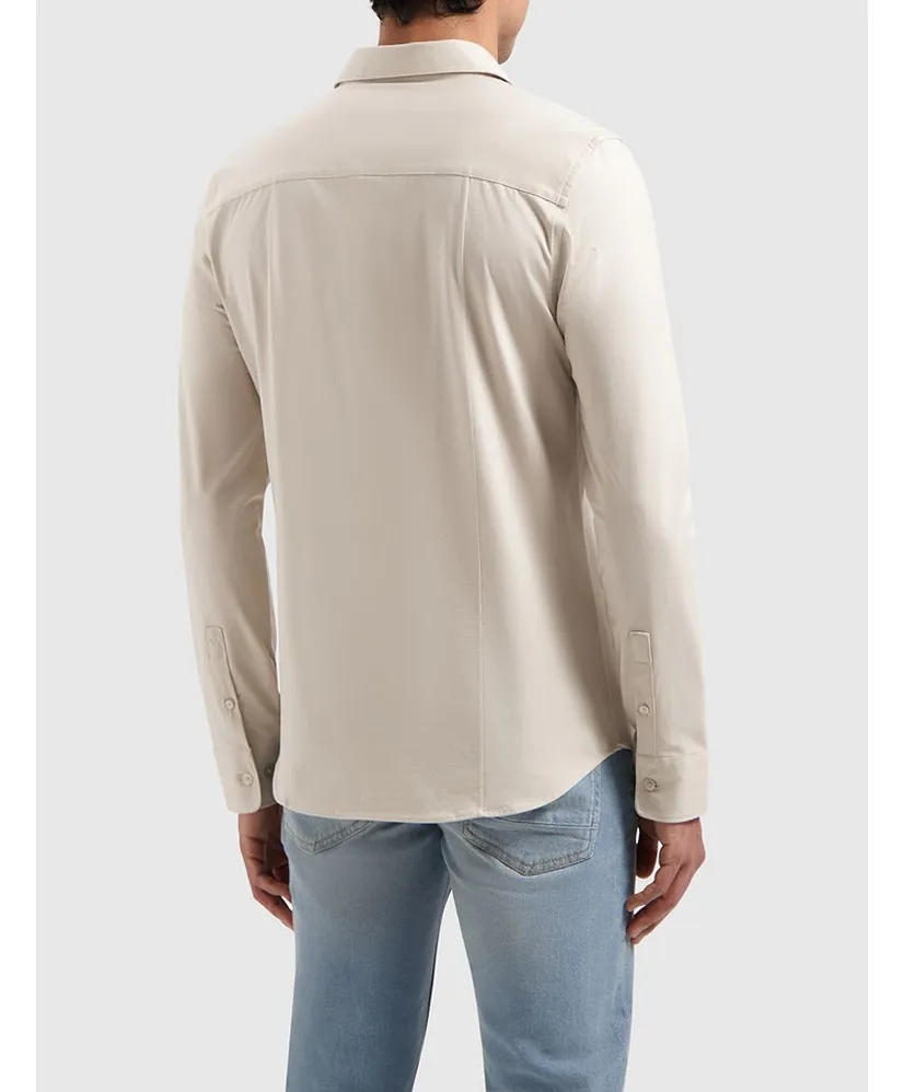 Pure Path Overhemd Essential Jersey Slim Fit