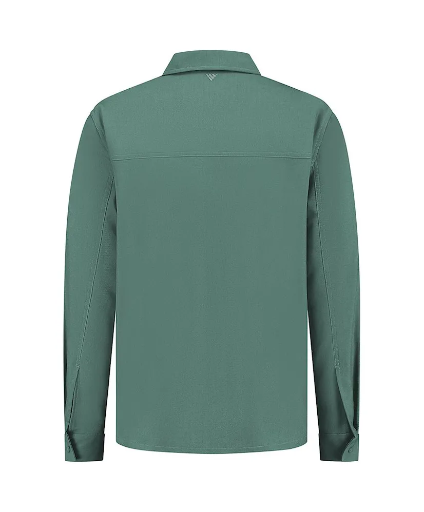 Pure Path Overshirt Cursive Embroidery