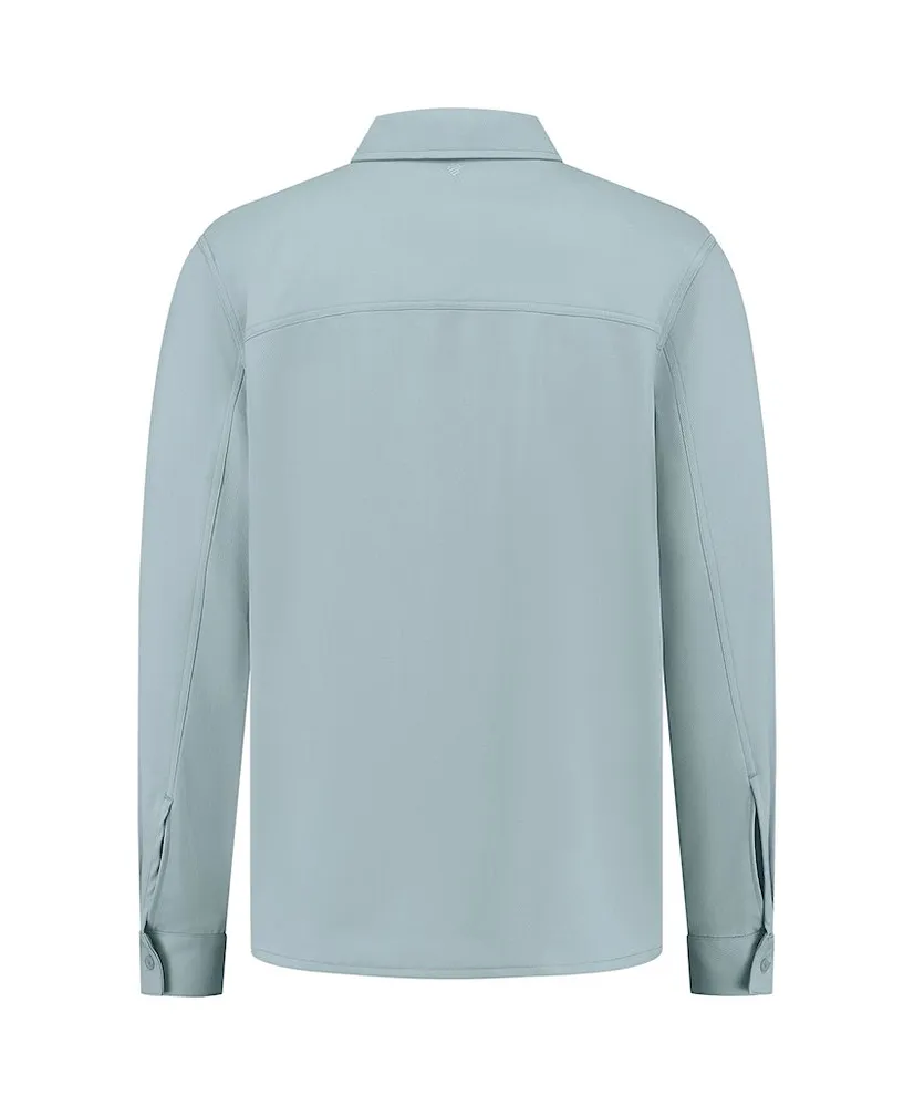 Pure Path Overshirt Cursive Embroidery
