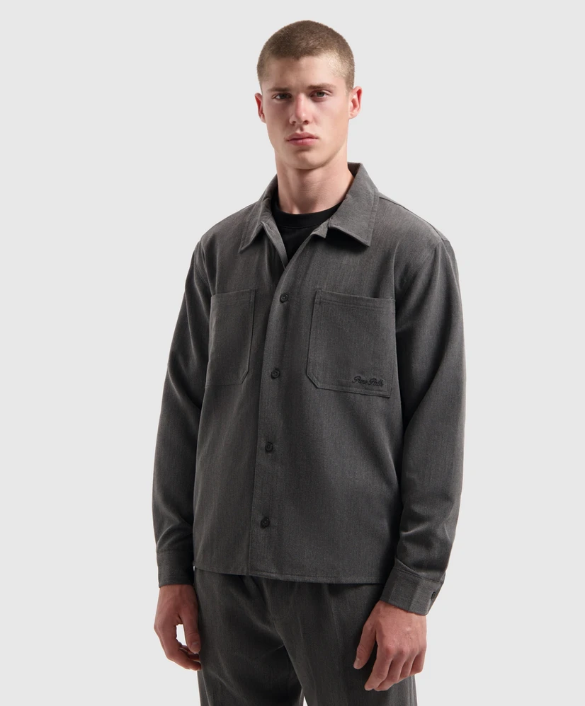 Pure Path Overshirt Oxford Melange
