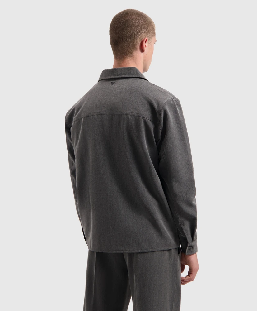 Pure Path Overshirt Oxford Melange