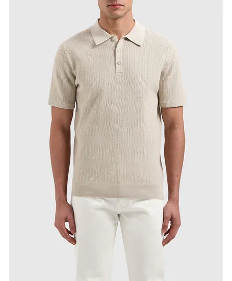 Pure Path Polo Braided Knitwear