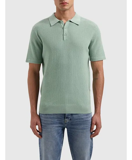 Pure Path Polo Braided Knitwear