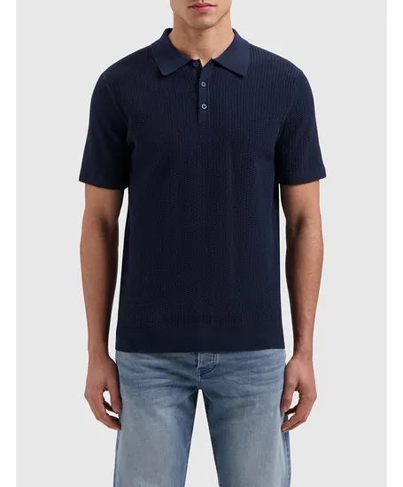 Pure Path Polo Braided Knitwear