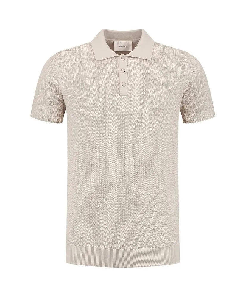 Pure Path Polo Braided Knitwear