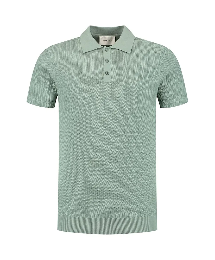 Pure Path Polo Braided Knitwear