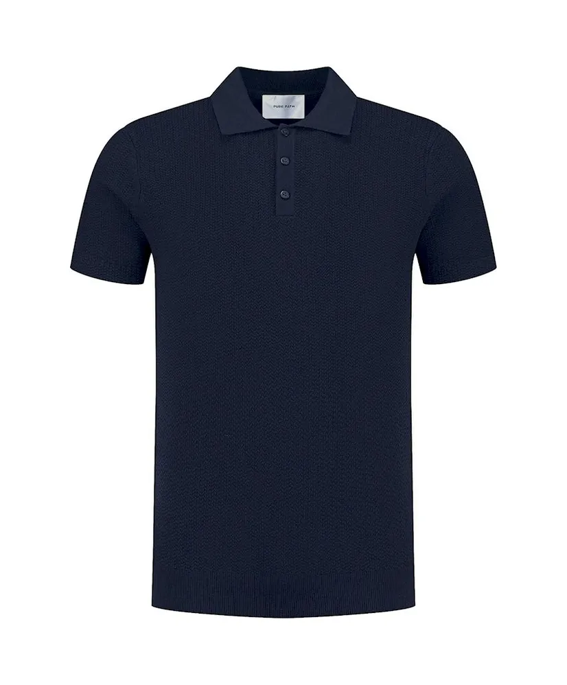 Pure Path Polo Braided Knitwear