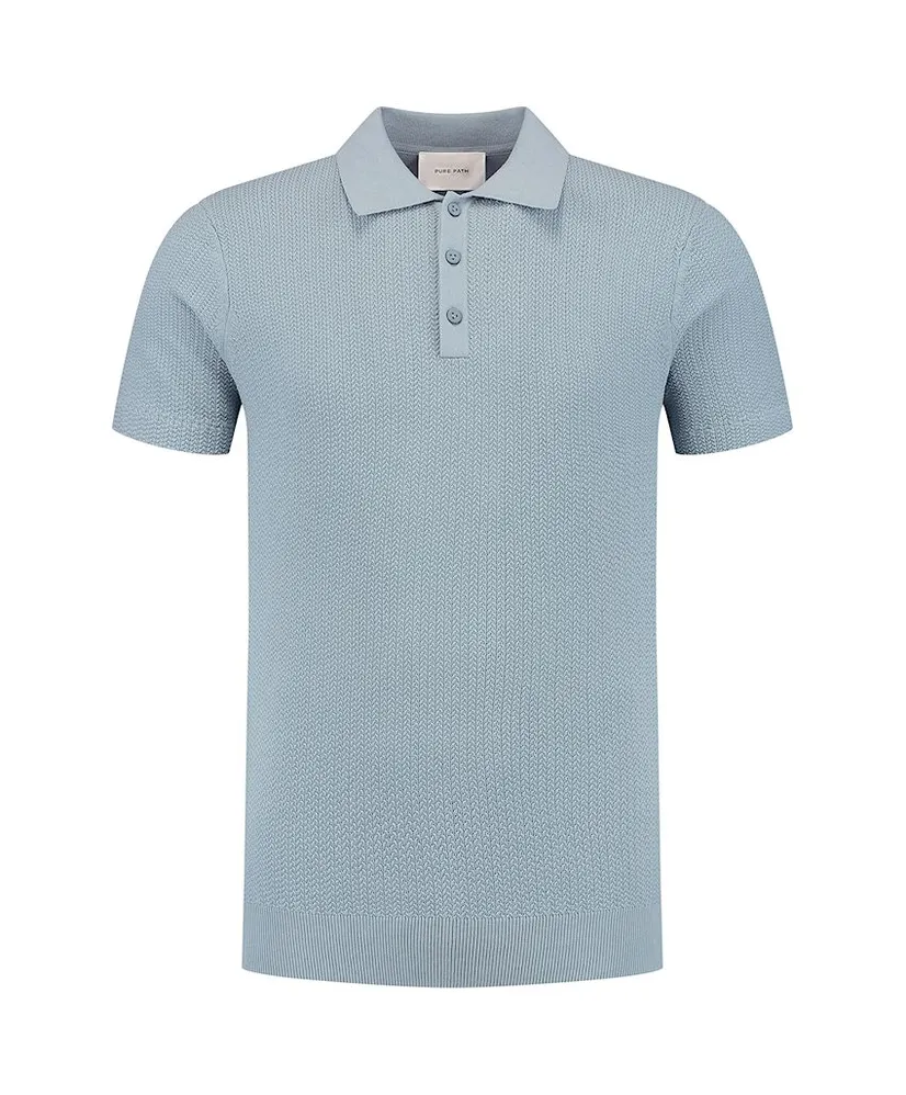 Pure Path Polo Braided Knitwear