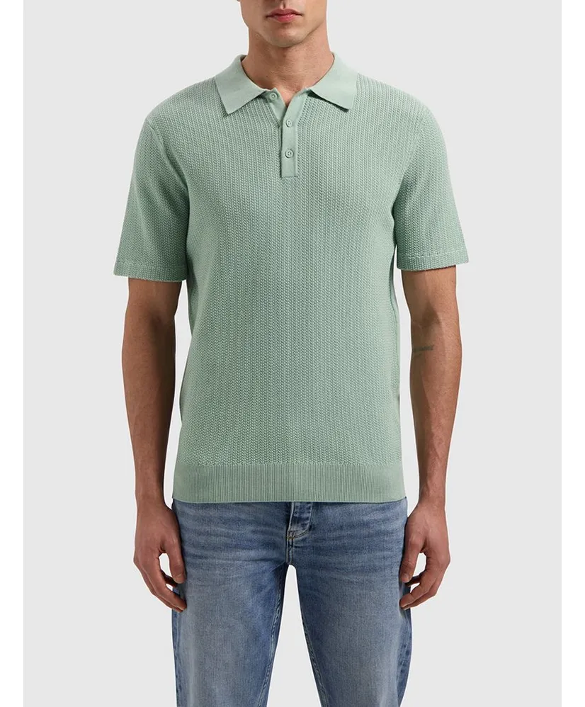 Pure Path Polo Braided Knitwear