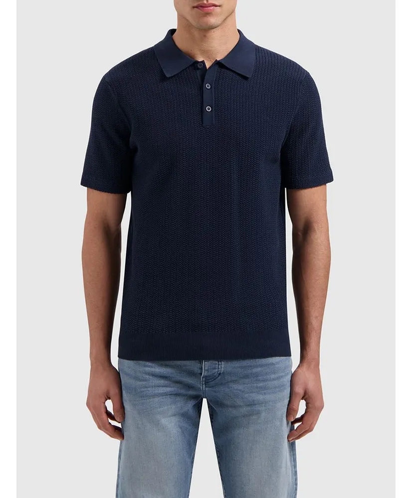 Pure Path Polo Braided Knitwear