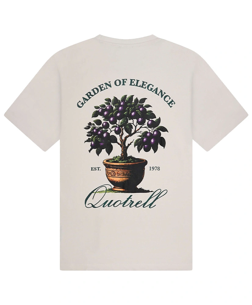 Quotrell T-shirt Damson Backprint