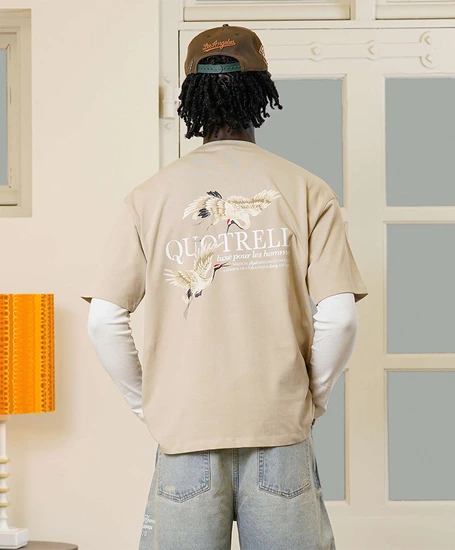 Quotrell T-shirt Heron Backprint