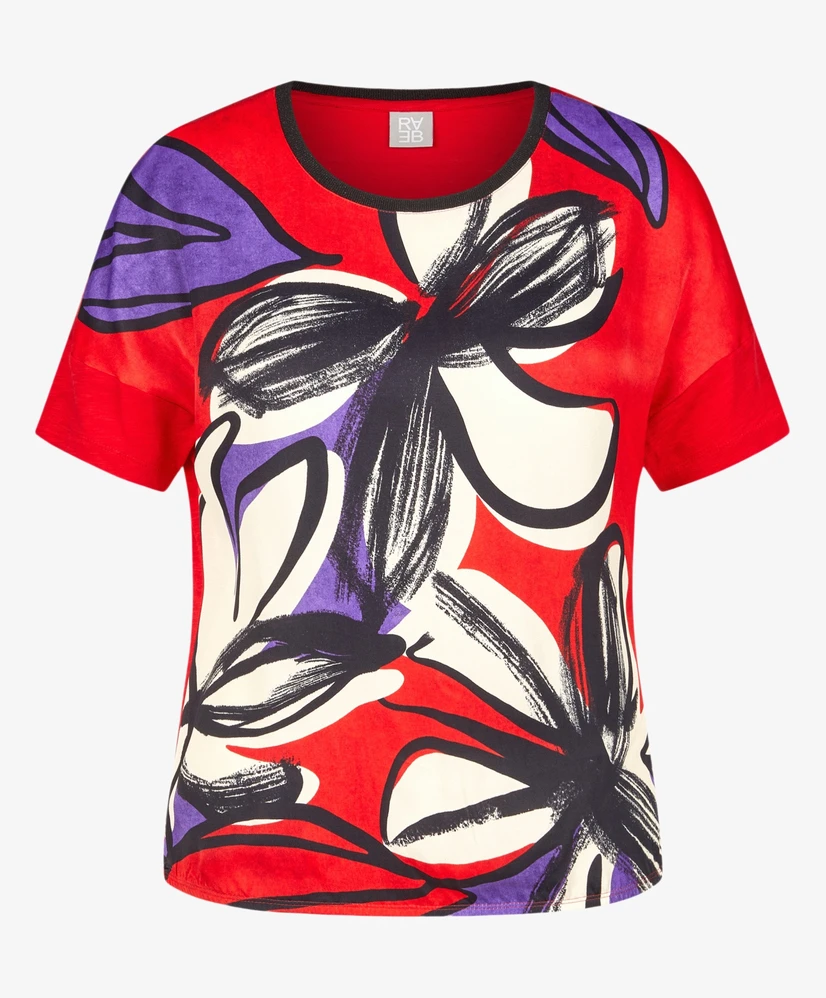 Rabe T-shirt Gebloemd