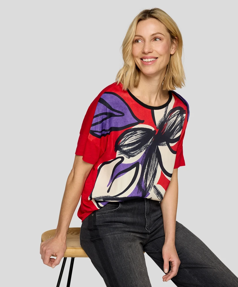 Rabe T-shirt Gebloemd