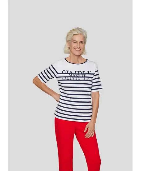 Rabe T-shirt Gestreept