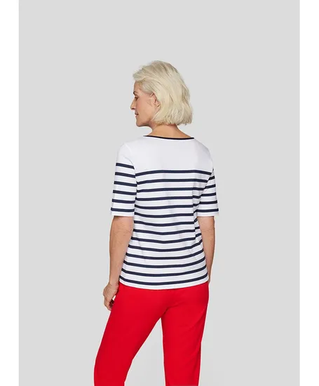 Rabe T-shirt Gestreept