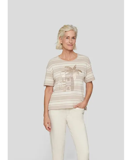 Rabe T-shirt Gestreept