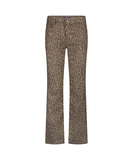 Red Button Broek Straight Leopard