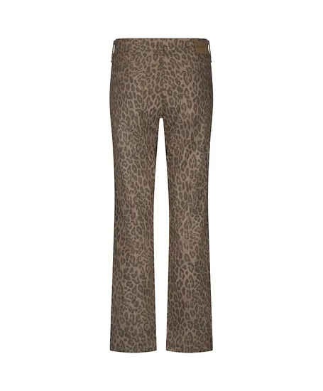 Red Button Broek Straight Leopard