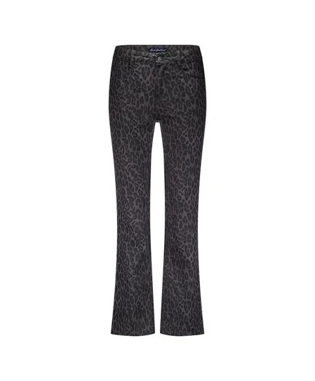 Red Button Broek Straight Leopard