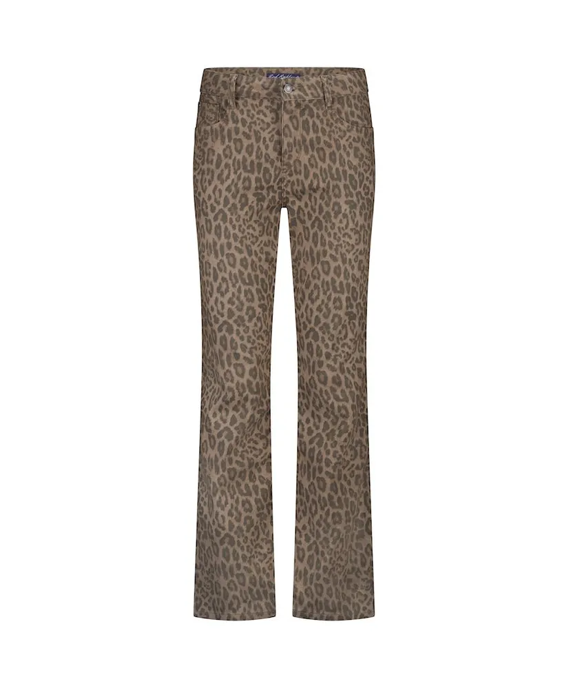 Red Button Broek Straight Leopard
