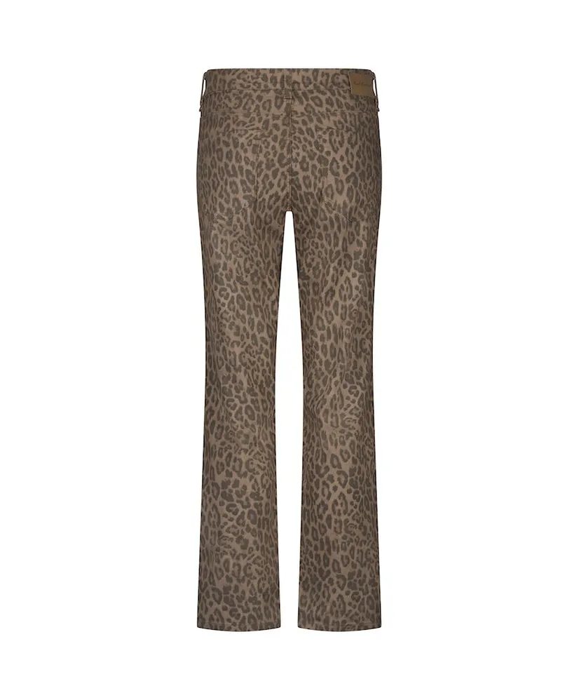 Red Button Broek Straight Leopard