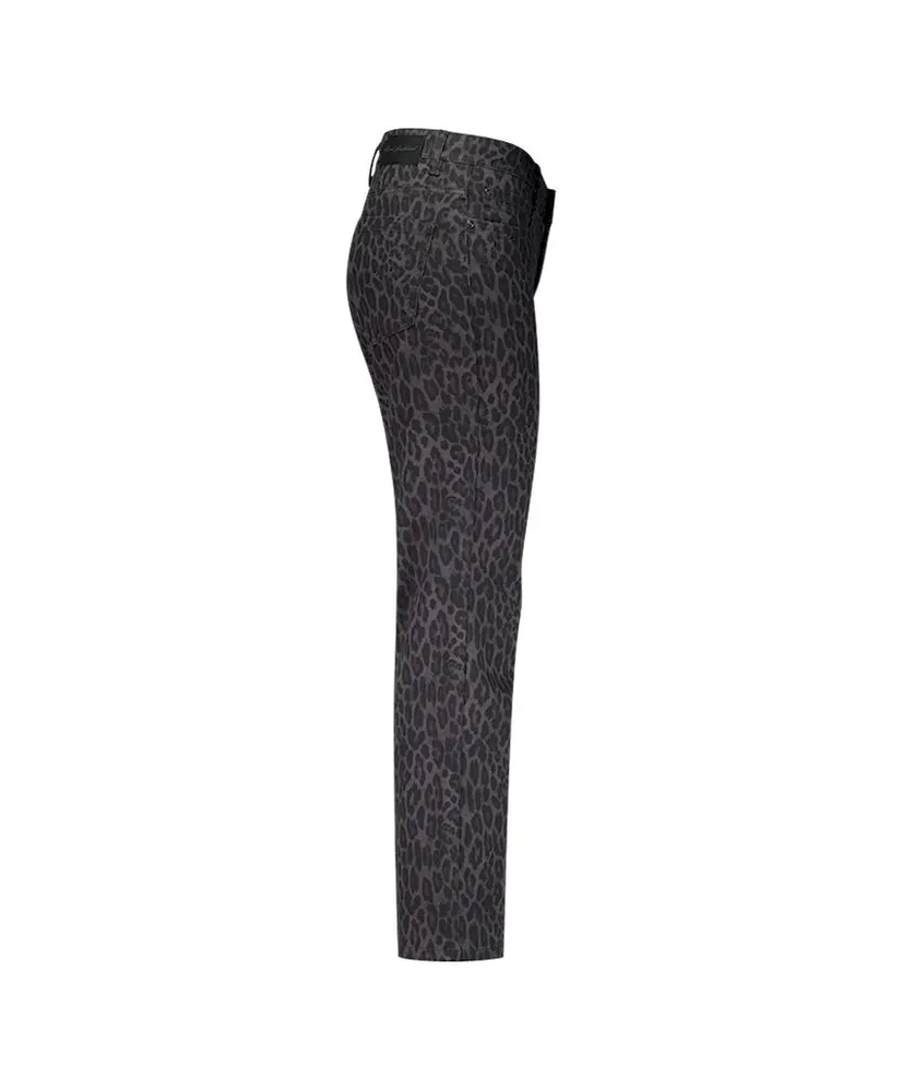 Red Button Broek Straight Leopard