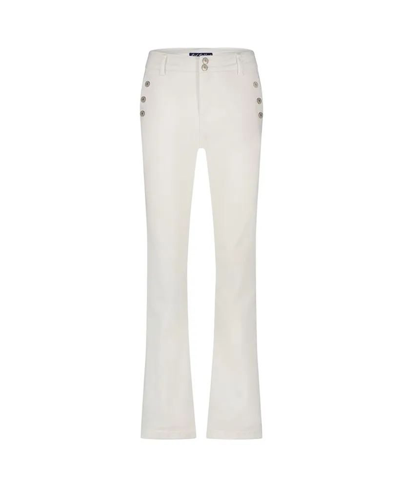 Red Button Flared Broek Bibette Buttons